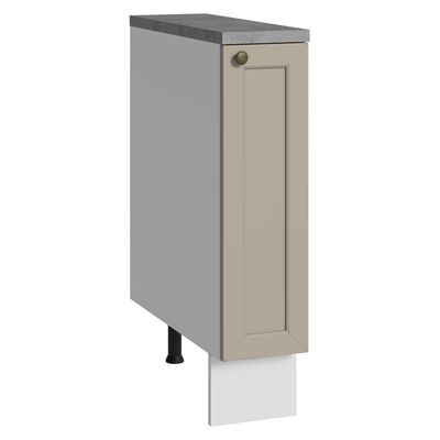Balcão Porta-temperos 20 Cm 1 Porta (com Tampo) Branco-crema Vik Madesa Branco-crema