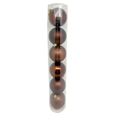 Tubo Bola Natal 8cm c 6 CV244570 Cazza Mr