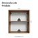 Armário Aéreo 60 Cm 1 Porta Vik Madesa Rustic/branco