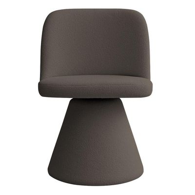 Kit 02 Cadeiras De Jantar Fixa Liz Bouclé Marrom - Nexta Casa