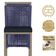 Mesa Bistro E 4 Banquetas Roma Fendi Corda Náutica 12 Azul