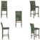 Mesa Bistro E 2 Banquetas Roma Marrom Corda Náutica 11 Verde