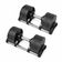 Kit Dumbell Ajustável 32kg Ahead Sports Com Suporte Rack Profissional