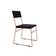 Kit 6 Cadeiras Málaga Veludo Preto Base Cobre Para Mesa Sala Cozinha - Cobre-preto