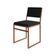 Kit 4 Cadeiras Industrial Isa Veludo Base Cobre Para Mesa Sala Cozinha Conforto Decor - Cobre-preto