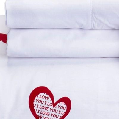 Jogo De Cama Desire Casal Queen 4 Peças Percal 200 Fios 100% Algodão - Estampa Love