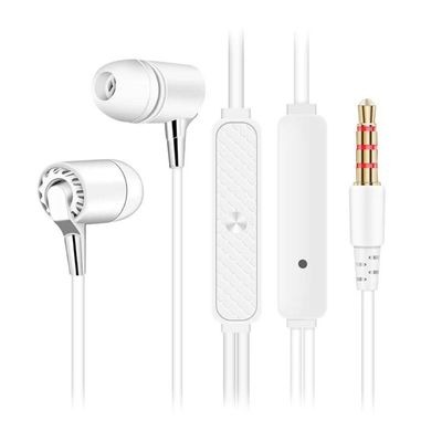 Fone De Ouvido P3 Intra Auricular Fn618 Branco