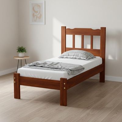 Cama Com Colchão Solteiro Madeira Maciça Reforçada