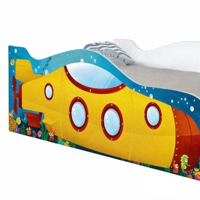 Cama Submarino Amarelo Kids Solteiro Com Colchão