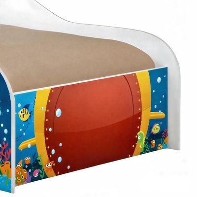 Cama Submarino Amarelo Kids Solteiro Com Colchão