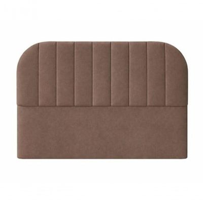 Cabeceira De Cama Box Moderna Estilo Orgânica Queen 160 Cm Veludo Marrom Do Lar Móveis E Decoração