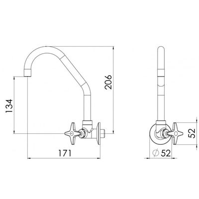 Torneira Para Cozinha Eco Bica Móvel 1167 C23 Cromada de Mesa Vtm023cwg Esteves Torneira Para Co