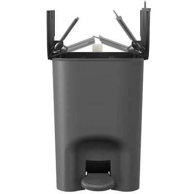 Lixeira Borboleta com Pedal 6 Litros Cinza Chumbo com Alça 10660-0536 Coza Lixeira Borboleta C-