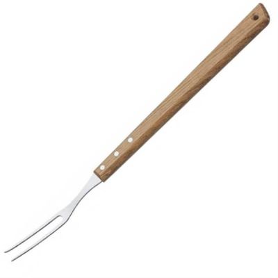 Garfo Trinchante Para Churrasco com Lâmina Em Aço Inox E Cabo de Madeira 46 Cm 26443100 Tramonti