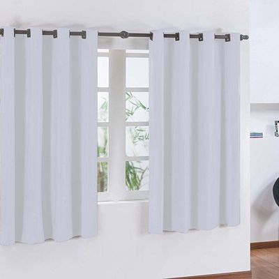Cortina Cortaluz Em Pvc Para Varão Simples 2,80m X 1,60m 100% Policloreto De Vinila - Branco
