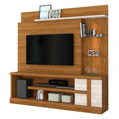 Estante Home Madetec Alan Ideal para TV de Até 60 Polegadas Nature/Off White