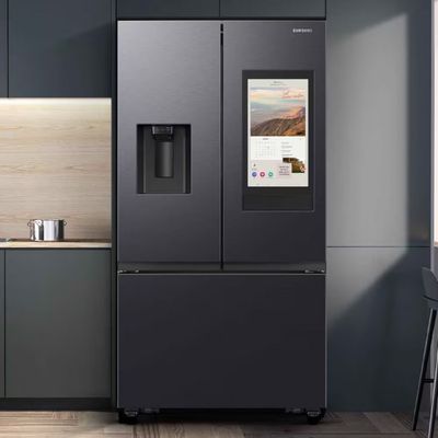 Geladeira Smart Samsung Frost Free French Door RF27 com Soundbar 564L Preto com Inox / 110V