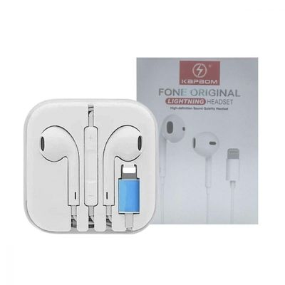 Fone De Ouvido Estéreo Com Microfone Conector Lighthing