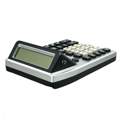 Calculadora Eletrônica De Mesa Com 02 Telas Lcd Digital
