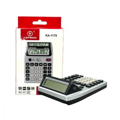 Calculadora Eletrônica De Mesa Com 02 Telas Lcd Digital