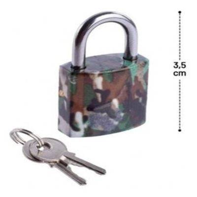 Cadeado Tsa 21mm Em Latão - Trava De Para Bolsas, Malas E Armários