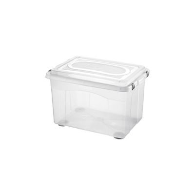Caixa Organizadora Sanremo Top Stock em Plástico Cristal 56L