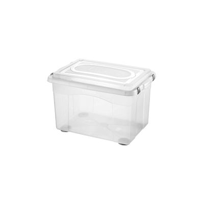 Caixa Organizadora Sanremo Top Stock em Plástico Cristal 56L