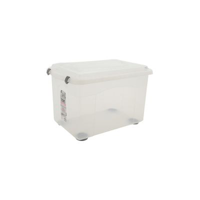 Caixa Organizadora Sanremo Top Stock em Plástico Cristal 56L