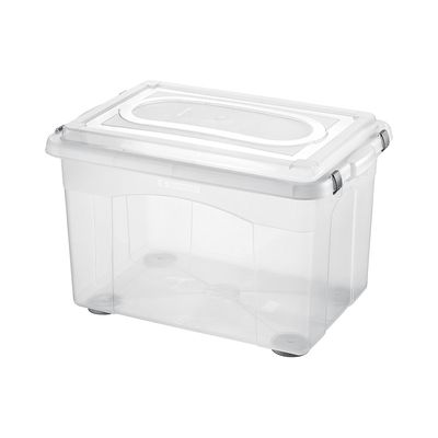 Caixa Organizadora Sanremo Top Stock em Plástico Cristal 56L