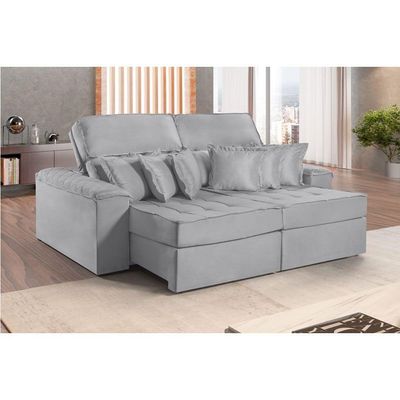 Sofa Martins M-188 02 Md.1,20 Com Almofadas - V-211 Cinza