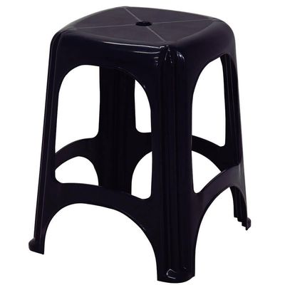 Banqueta Tramontina Niterói Eco Em Polipropileno Preto 45cm