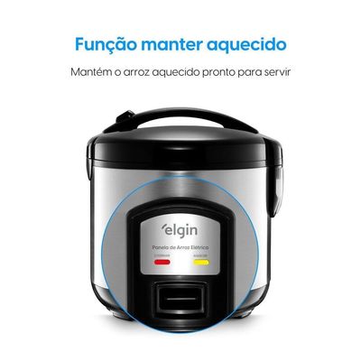 Panela De Arroz Elétrica 10 Xícaras 1,8L 700W 220V - Elgin