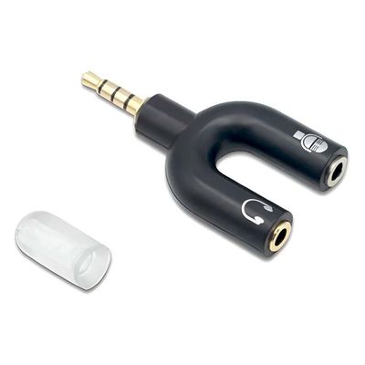 Adaptador Para Headset-fone De Ouvido P2 Fêma (fone E Mic) Para P3 Macho - Cdc-1021