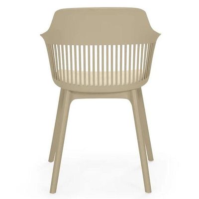 Kit 6 Cadeiras De Jantar Montreal Marcela Design Moderno Liso Nude