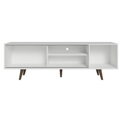 Rack Para Tv Até 80 Polegadas 160cm Branco Pés Rustic Torino Madesa Branco/rustic