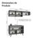 Armário De Cozinha Compacta 200cm Nice Madesa XA09 Cinza