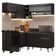 Armário De Cozinha Completa De Canto 325 Cm Preto Nice Madesa 04 Preto