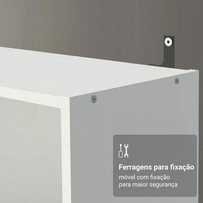 Estante Sapateira 3 Prateleiras Sem Portas Branco Madesa