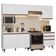 Armário De Cozinha Completa 250cm Branco Reims Madesa 09 Branco