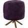 Poltrona Giratória Mississipi Base Giromad Veludo Roxo - Nexta Casa