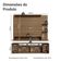 Rack Com Painel Para Tv Até 60 Polegadas 180 Cm Rustic Cancun Madesa Rustic