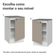 Balcão De Cozinha 50cm 1 Porta (com Tampo) Branco-crema Vik Madesa Branco-crema