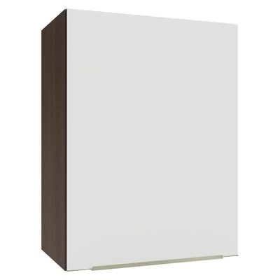 Armário Aéreo 50cm 1 Porta Rustic/branco Veludo Lux Madesa Rustic/branco
