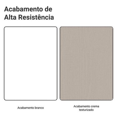 Armário Aéreo 50cm 1 Porta Branco/crema Agata Madesa Branco/crema