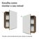 Armário Aéreo 50cm 1 Porta Rustic/branco Veludo Lux Madesa Rustic/branco