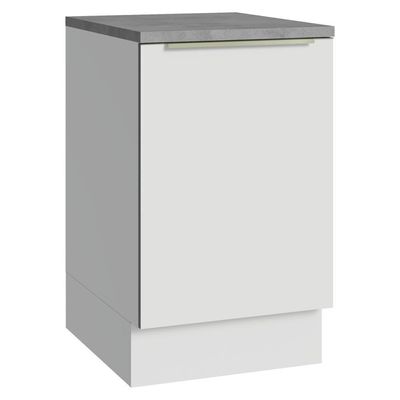 Balcão De Cozinha 50x60cm 1 Porta (com Tampo) B Lux Madesa Branco/branco Veludo