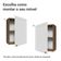 Armário Aéreo 50cm 1 Porta Rustic/branco Vik Madesa Rustic/branco