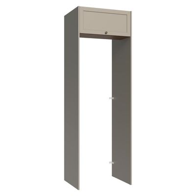Porta-geladeira 73 Cm 1 Porta Basculante Crema-rustic-crema Vik Madesa Rustic-crema