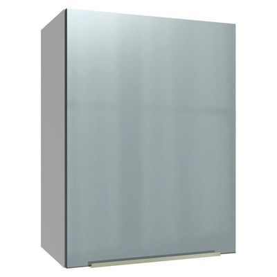 Armário Aéreo 50cm 1 Porta Branco/cinza Lux Madesa Branco/cinza