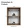 Armário Aéreo 50cm 1 Porta Rustic/branco Glamy Madesa Rustic/branco